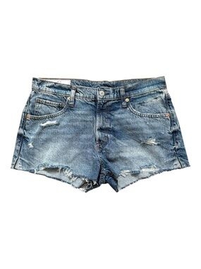NWT GAP Women’s Denim Distress Beach Short Low Rise Jean Cut Off Shorts Size 28